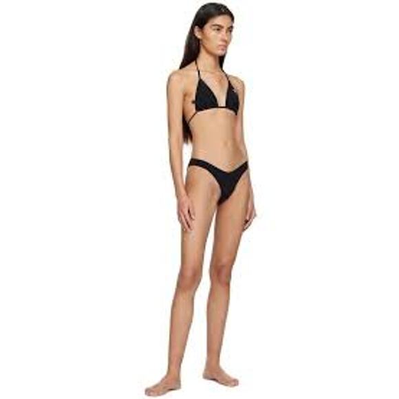 GANNI BLACK Classic String Bikini BOTTOM ONLY Style #A4044 Large L/42 - Picture 1 of 9